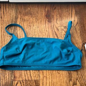 Shade & Shore Blue Bikini Top Size Medium New with Tags